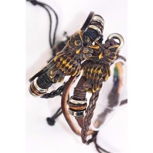 NEW Leather Band Owl 🦉 Adjustable Bracelet